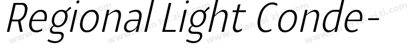 Regional Light Conde字体转换